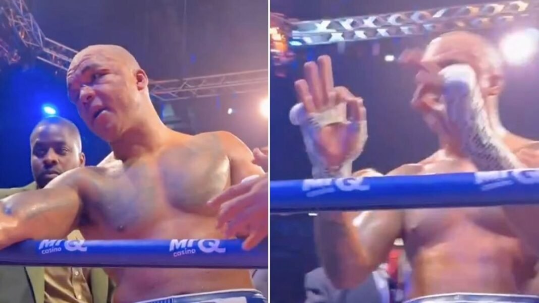 “Boxer Fabio Wardley Comforts Mother After Tough Loss”