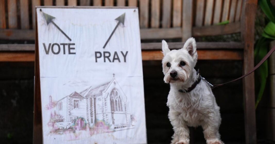 “UK Elections 2024: Captivating Moments at Polling Stations”