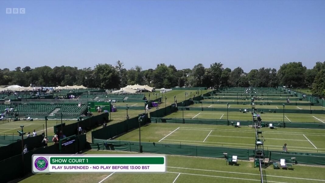 “Wimbledon Qualifying Matches Halted by Heat-Triggered Tech Issues”